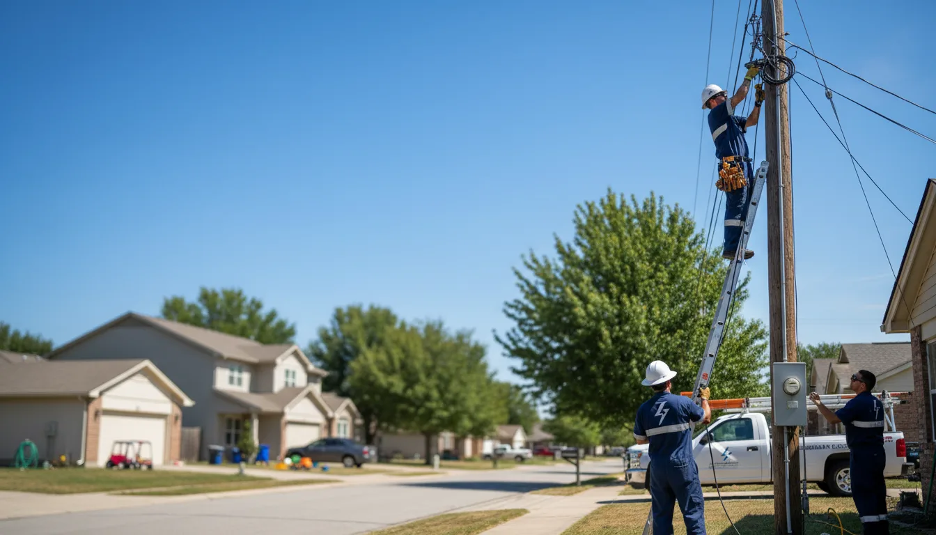 Residential electrician providing installation services in Lemont Furnace, PA